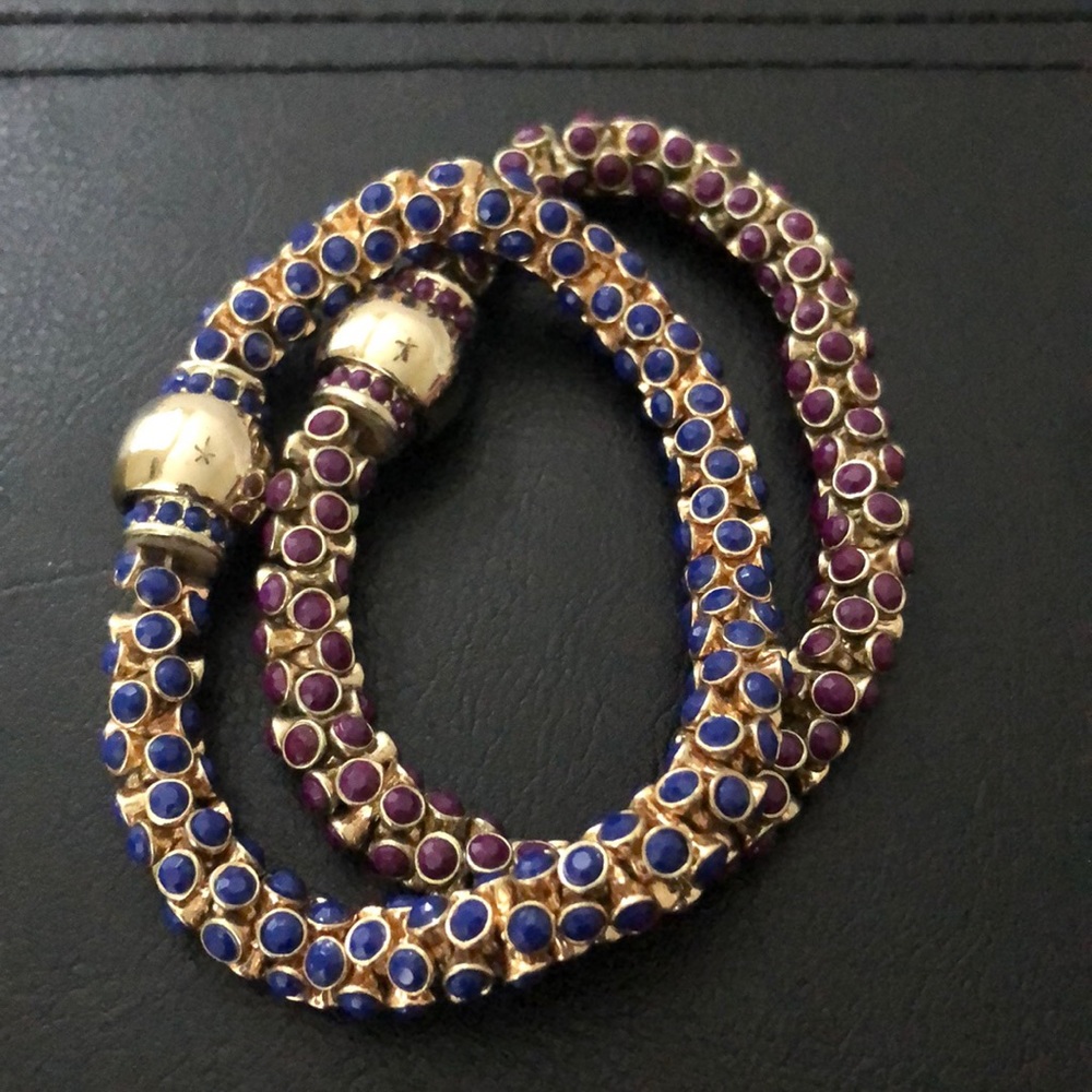 Set of two banana republic bracelets blue/purple